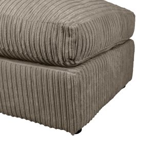 Alternative view of Dylan Jumbo Cord Fabric Footstool in Coffee
