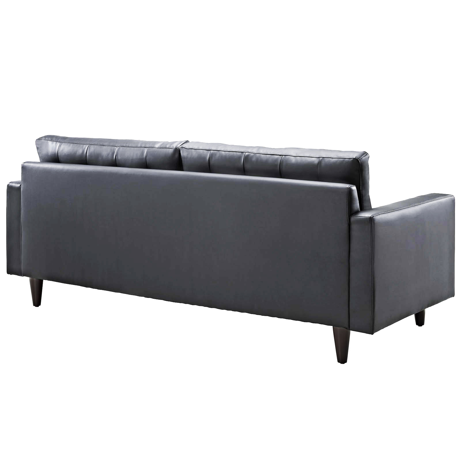 Empress Leather 3+2 Seater Sofa in Grey - Image 4
